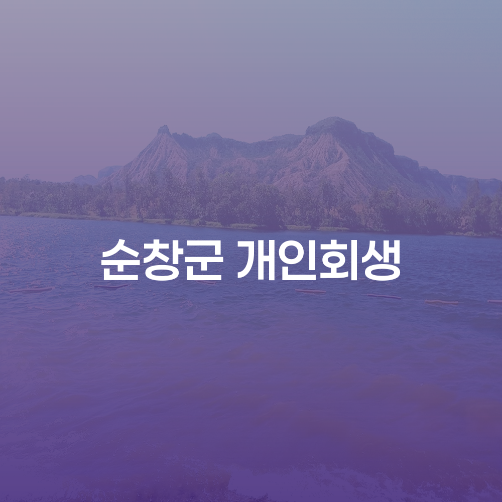 순창군 개인회생 절차와 사례