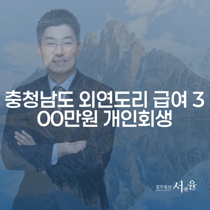 충청남도 외연도리에서 급여 300만원으로 개인회생을 신청할 수 있을까?
